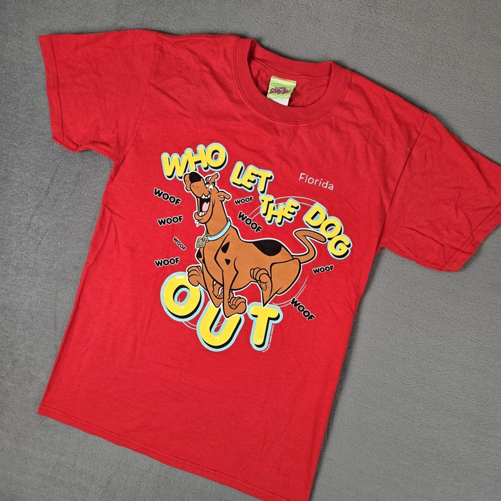 Vintage Scooby Doo Shirt Mens Small "Who‎ let The Dog Out" Cartoon Network 2000